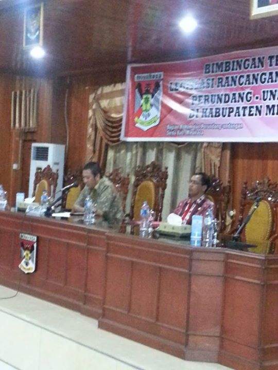 Tingkatkan Ketrampilan Penyusunan Perda, Pemkab Minahasa Gelar Bimtek